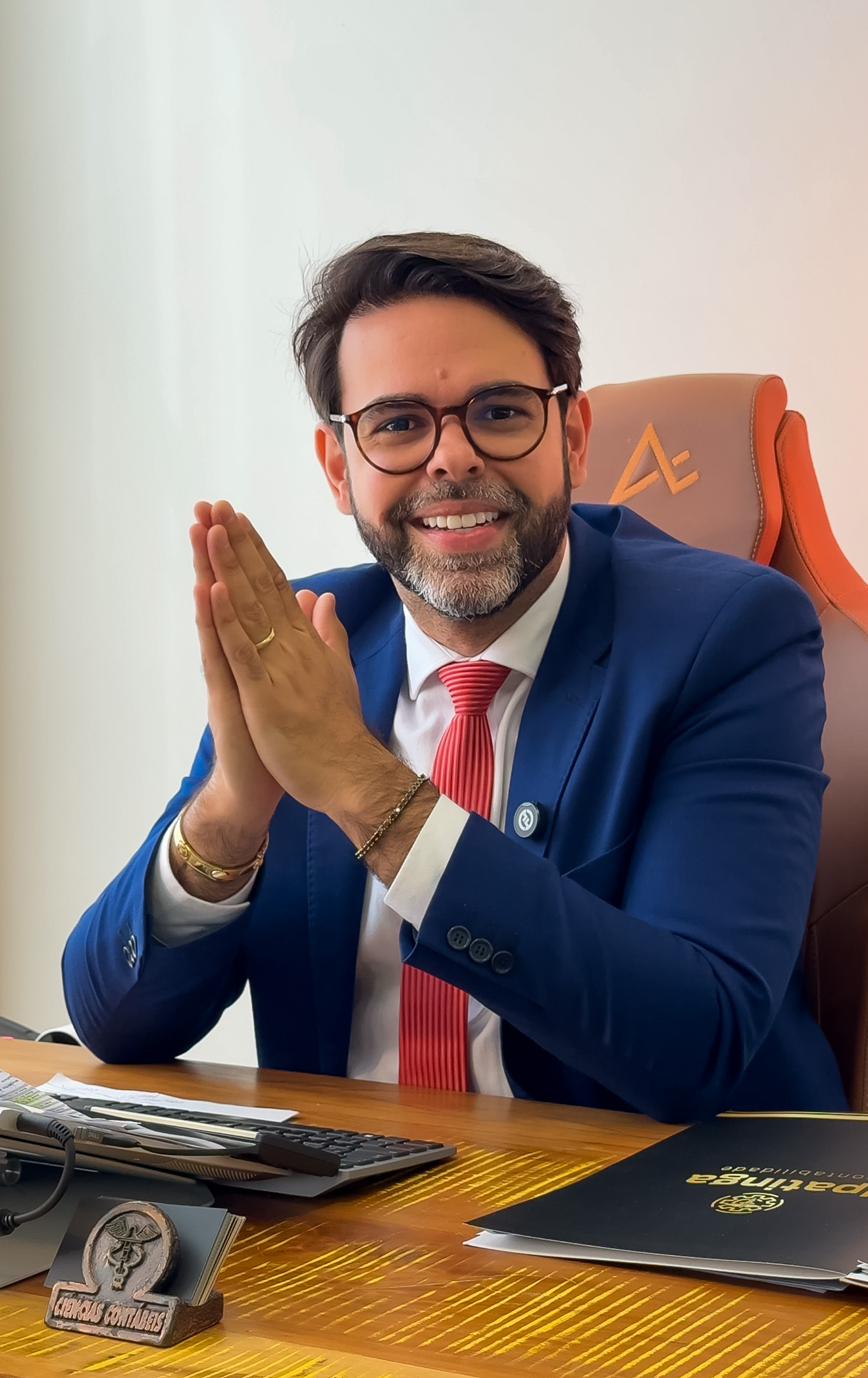 Filipe Pereira em seu escritório